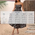 thumbnail image 3 of Summer Dresses for Women 2026 Women's Black Floral Midi Dress Square Neck Smocked Back Spaghetti Strap Tiered A Line Casual Summer Vacation Dress, 3 of 9