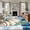 Blue, variant on 5'x8' Area Rugs, Nautical Compass Indoor Outdoor Area Rug for Living Room Bedroom, Coastal Ocean Shell Seaweed Washable Bathroom Rugs Kitchen Floor Carpet Mats Home Decor Aesthetic