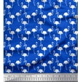 thumbnail image 2 of Soimoi Polyester Crepe Fabric Flamingo Bird Decor Fabric Printed Yard 42 Inch Wide, 2 of 3