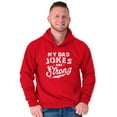 thumbnail image 5 of My Dad Jokes Are Strong Funny Fathers Men Big & Tall Graphic Hoodie Brisco Brands 4X, 5 of 6