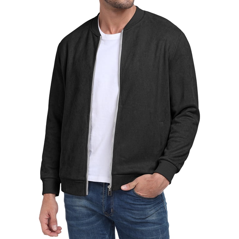 GIRUNS Men's Casual Varsity Bomber Jacket photo 2
