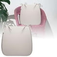 thumbnail image 2 of D-Shaped Dining Chair Cushions with Ties Thick Comfortable Seat Pads for Kitchen Chairs Removable Washable Cover Non- Backing Textured Foam Indoor Use Home Decor, 2 of 6