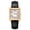 Gold, variant on Square Watches for Men, Fashion Leather Strap Anolog Quartz Watch with Rectangular Case, Date Calendar, Classic Waterproof Mens Wrist Watch Gifts, Black