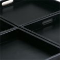 thumbnail image 5 of Pemberly Row Faux Leather Coffee Table Storage Ottoman in Midnight Black, 5 of 7