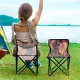 thumbnail image 5 of BZSMCE Camping Chairs Modern Luminous Hummingbird Magic Pattern Folding chair, 5 of 8