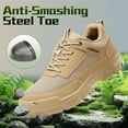 thumbnail image 2 of Steel Toe Shoes for Men Women Non Slip Work Shoes Lightweight Work Boots for Men Comfortable Safety Shoes Indestructible Steel Toe Shoes Industrial Construction Steel Toe Boots for Men, 2 of 13