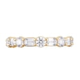thumbnail image 6 of Unique Moments Women's 3.00 ct Emerald Round Lab Grown Diamond Eternity Wedding Band Rings 10KT Yellow Gold, 6 of 6