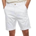 thumbnail image 2 of VBTAPA Mens Business Shorts Flat Front Casual Dress Shorts Lightweight Summer Golf Work Shorts with Pockets White M, 2 of 5