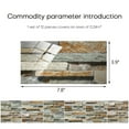 thumbnail image 2 of Self-adhesive Peel And Stick Wallpaper 3D Stone Design Brick Wall Tile For Home Bathroom Kitchen Backsplash, 36 Packs, 2 of 6