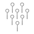 thumbnail image 4 of Goyunwell Stainless Steel Screw Eyes Metal Hooks Heavy Duty 2 1/2" 2.5" Hanging Threaded Tapping 8pcs  Eyebolts Screws Lag Thread Eye Bolt Eyelet M4, 4 of 8