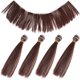 thumbnail image 5 of 5 pcs 15 cm resistente al calor de peluca llave de cabello a mano DIY Molly Wigs Extensiones de cabello de trama para el Proyecto de la Escuela Interior (negro claro), 5 of 6