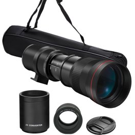 Opteka 420-800mm f/8.3 Telephoto Zoom Lens for Fuji Fujifilm