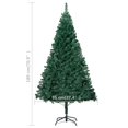 thumbnail image 4 of vidaXL Artificial Pre-lit Christmas Tree with Ball Set Green 180 cm PVC, 4 of 5