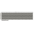 thumbnail image 2 of Lattice Fabric by the Yard, Striped Pattern with Diagonal Squares and Zig Zag Triangles Geometry, Decorative Upholstery Fabric for Sofas and Home Accents, 2 Yards, Charcoal Grey Eggshell by Ambesonne, 2 of 4
