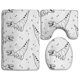 thumbnail image 1 of Juego de alfombras de baño ABPHQTO Dinosaurio curva 3 piezas 18x30 18x14 18x14,7, 1 of 2