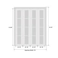 thumbnail image 4 of Sliding Closet Double Bi-fold Doors 72 x 84 inches | Mela 0733 Painted White | Sturdy Tracks Moldings Trims Hardware Set | Wood Solid Bedroom Wardrobe Doors, 4 of 4