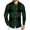 Dark Green001, variant on QHRMKOG Button Up Shirt Men Fashion Striped Dress Shirts Relaxed Fit Office Long Sleeve Shirts 2026 Spring Top Green M