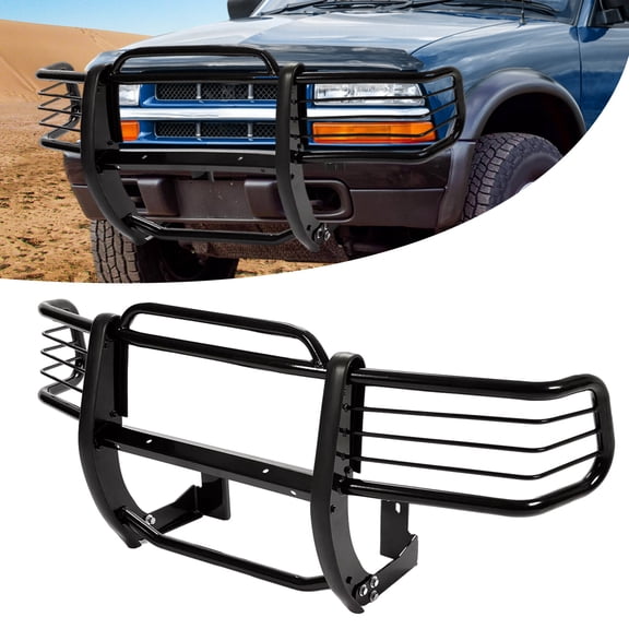 Brush Grille Guard Bumper Black Fits For 1998-2004 S10 Blazer Sonoma Jimmy Envoy