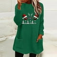 thumbnail image 2 of Christmas Sweatshirts Women Wine Glass Sherpa Pullover Oversized Fuzzy Fleece Sweater Loungwear, 2 of 5