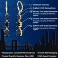 thumbnail image 2 of Gem Stone King 18K Yellow Gold Plated Silver Blue Sapphire 3 Stone Dangle Earrings for Women (6.91 Cttw, Gemstone September Birthstone, Oval 8X6MM, 7X5MM and 6X4MM), 2 of 6