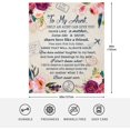 thumbnail image 4 of Aunt Gifts Blanket|Best Aunt Ever Gifts|Gifts for Aunt from Nephew, Niece| Aunt Gifts from Niece|Aunt Birthday Gift|Birthday Gifts Ideas for Aunt Blankets Throw 60"x50", 4 of 6