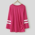 thumbnail image 4 of WUANDIXFA Girl Long Sleeve Shirts Summer Toddler Baby Girl Boy Long Sleeve Shirt Crewneck Shirt Blouse Fall Winter Clothes Back to School Clothes Hot Pink,10-11 Years, 4 of 7