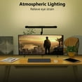 thumbnail image 2 of Desk Lamp with Clamp, Architect Led Desk Lamp for Home Office with Remote Control, 24W Ultra Bright Auto Dimming Computer Light Adjustable Table Light for Working Workbench (Remote), 2 of 5