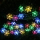 thumbnail image 1 of Fiudx Guirnalda de Luces Solares con Forma de Copo de Nieve, 20 Luces Led, Energía Solar, Panel de Alta Eficiencia, Resistencia Al Agua Ip65, Modos Intermitente y Constante, Decoración de Pared para, 1 of 5