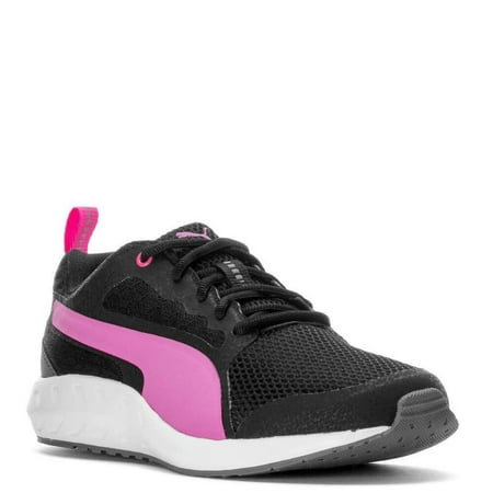 PUMA SWYPE LOW RUNNING TRAINERS SPORTS SNEAKER WOMEN SHOES CROW/PINK SIZE 10 NEW