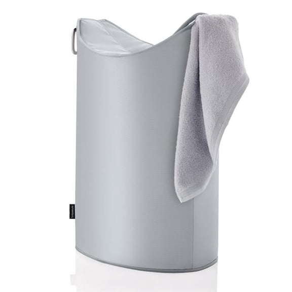 Aluminum Matt Laundry Bin, Gray