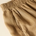 thumbnail image 6 of up to 60% off Gifts Usmixi Elastic Waist Trousers for Women Vintage Lace Patchwork Loose Wide Leg Long Pants Casual Solid Cotton Linen Pants with Pocket Khaki XXXL, 6 of 7