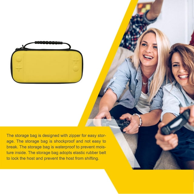 Housse de Protection Imperméable à l'Eau Oled Sac de Rangement Durable Sac à Main Haute Résistance Mini Console Sacs Accessoires de Jeu Jaune