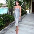 thumbnail image 3 of 100 % Cotton Unique Swimsuit Coverup for Women Stylish Beach Cover Ups Sarong Wraps Pareo For Women, 3 of 4