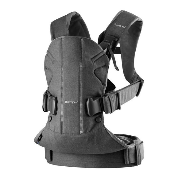 BabyBjorn Baby Carrier ONE Cotton Mix - Denim Grey/Dark Grey