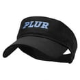 thumbnail image 2 of PLUR Embroidered Cotton Twill Sun Visor - Black OSFM, 2 of 5