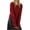 Red, variant on Women's Hollow Out Diamond Cable Knit Cropped Sweater, Crew Neck Long Sleeve Pullover with Ribbed Cuffs and Cozy Loose Fit