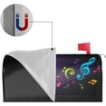 thumbnail image 3 of Music Notes Colorful Magnetic Mailbox Cover MailWrap Standard Size 21" x 18" for Garden Yard Outdoor Home Decor, 3 of 6