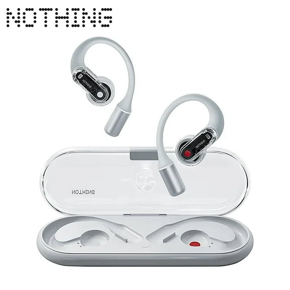 Nothing Ear (Open) Open-Ear Headphones, Wireless Earbuds with Earhooks, Clear Calls with Mics, BT 5.3, Fast Charging, for Sports/Workout/Running