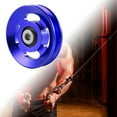 thumbnail image 1 of Ximing Bearing Pulley Wheel Aluminium Alloy Pulley Replacement Round Pulley Wheel Gym Cable Wheel for Exercise Garage Door Accessory 88mm, 1 of 10