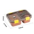 thumbnail image 3 of Snack Storage Containers, Bento Box Meal Prep, 3 Tier Stackable, Food Preservation, For Kids Adults, Portable Office Travel, Reusable Plastic Containers, Compact Design, Leak Proof Seals, School, 3 of 9