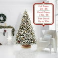 thumbnail image 2 of 32-Inch Water Hyacinth Christmas Tree Collar, Woven Farmhouse Tree Base Cover with Cord Cut Out, Natural, 2 of 7