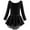 Black, variant on Kiijoy Toddler Girls Ballet Dance Dress Leotard Long Sleeve Shiny Ballet Tutu Skirt, Sizes 4-5