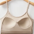 thumbnail image 4 of Ymauqau Débardeurs Grande Taille pour Femmes Bretelles Spaghetti Réglables Col Rond Soutien-Gorge Intégré Sans Manches Chemises Décontractées Camisoles Blouses, 4 of 7