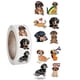 thumbnail image 3 of 500 pcs Cartoon Animals Roll Stickers Bee Horse Dog Chicken Frog Unicorn Notebook Stickers Waterproof Self-Adhesive Paper with hedef frog, 3 of 5
