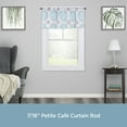 thumbnail image 5 of Kenney Amelia 28-48 Inch Petite Café Adjustable Curtain Rod, 7/16 Inch Dia, Black, 5 of 5