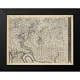 thumbnail image 2 of Unknown 14x12 Black Modern Framed Museum Art Print Titled - Map of London Grid VIII, 2 of 5