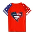 thumbnail image 4 of FamilyThread Kids American USA Flag Patriotic T Shirts 4th of July Summer T-Shirt for Boys Girls Short Sleeve American Flag Holiday Patriotic Tops, 4 of 4