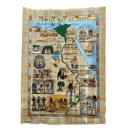 Tourist Map of Egypt, Unique Travel Souvenir, Explore Egypt's Past through, Perfect Gift for Travelers & History Lovers, 13x17 Inches