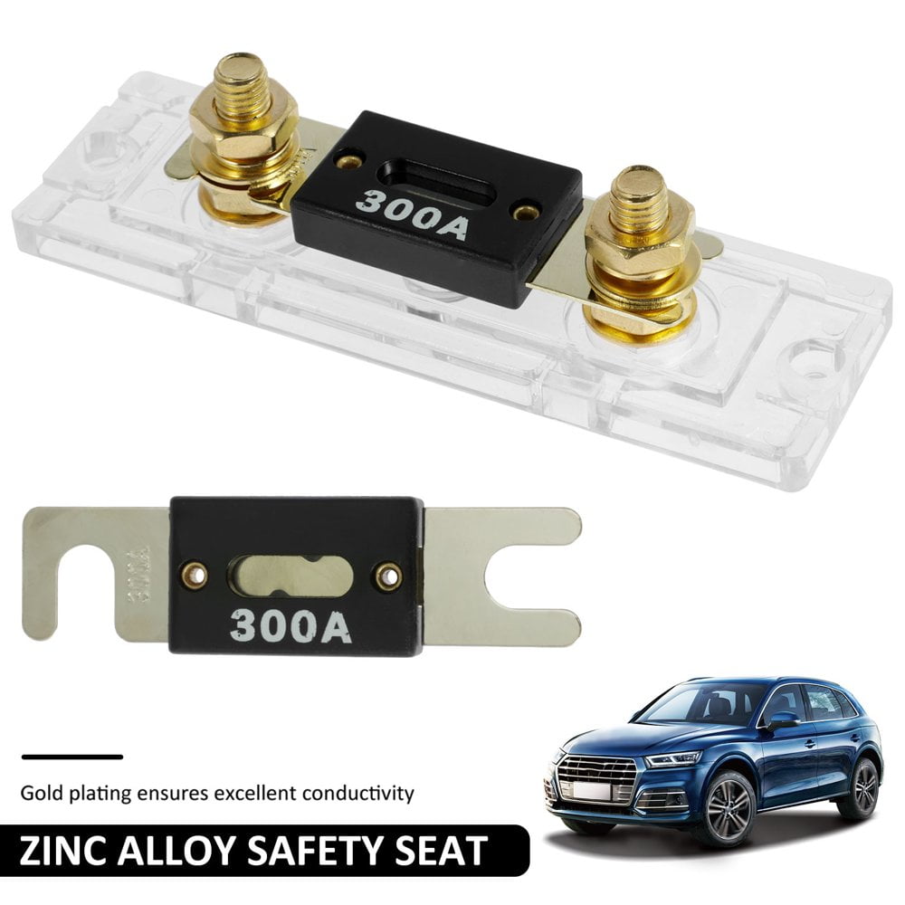 ANL Fuse Holder With 2 Fuses - For Car Audio, Inverter, 12V-32V Systems, WindyNation Brand