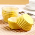 thumbnail image 4 of EGYMEN Disposable Cake Molds, Baking Cups for Muffins, Oil-proof Paper Bakeware for Desserts, Eco-friendly Cupcake Liners for Pastries(Yellow), 4 of 6
